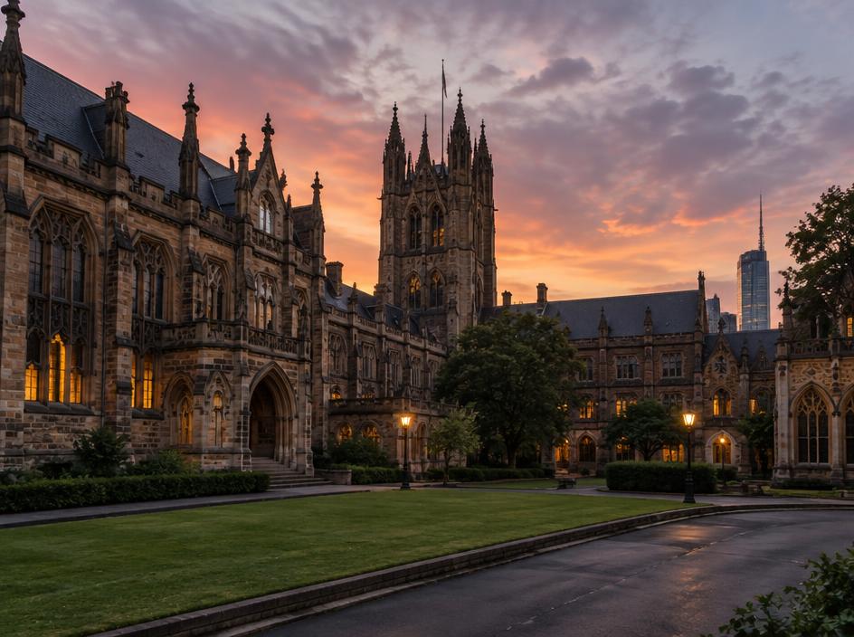Illustrative campus scene in Australia